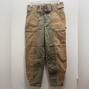 10 Crosby Derek Lam Brown and Green Cargo Pants